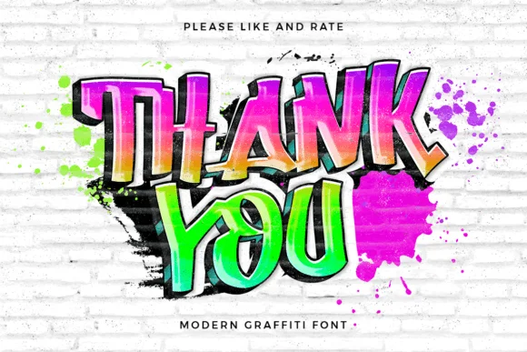 4 Urban Graffiti Font