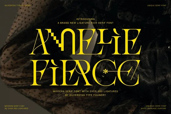 Amelie Fierce Display Serif Font