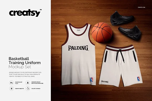 Basketball Uniform Mockup PSD