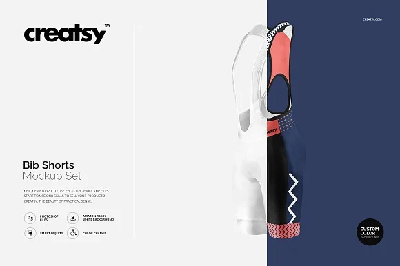 Bib Shorts Mockup PSD