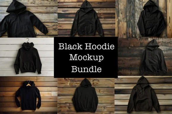 Black Hoodie Mockup PSD