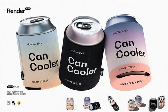 Can Cooler Mockup