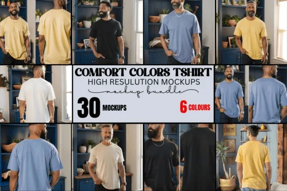 Comfort Colors 1717 Mockup Bundle