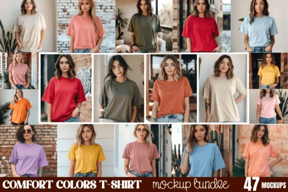 Comfort Colors 1717 Mockups Bundle