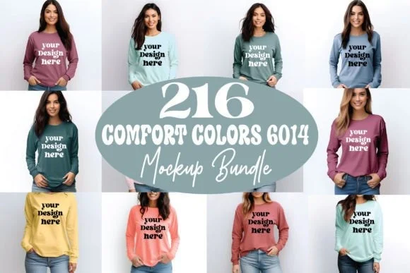Comfort Colors 6014 Mockup Bundle