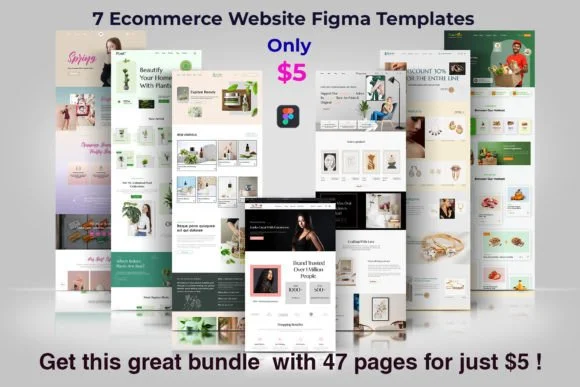 Ecommerce Website Figma Templates