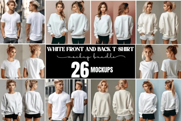 Front and Back T-Shirt Mockups
