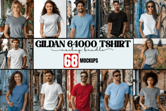 Gildan T-shirt Mockup Bundle