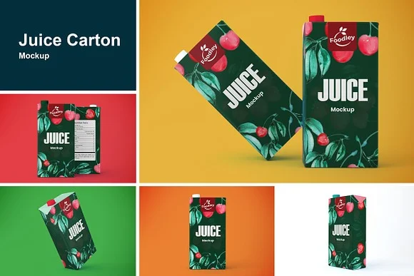 Juice Carton Mockup