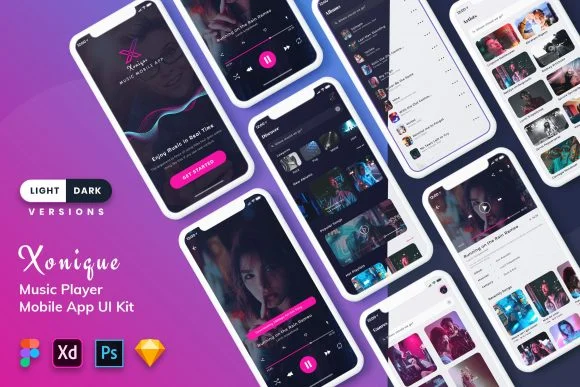 Music Mobile App UI Kit