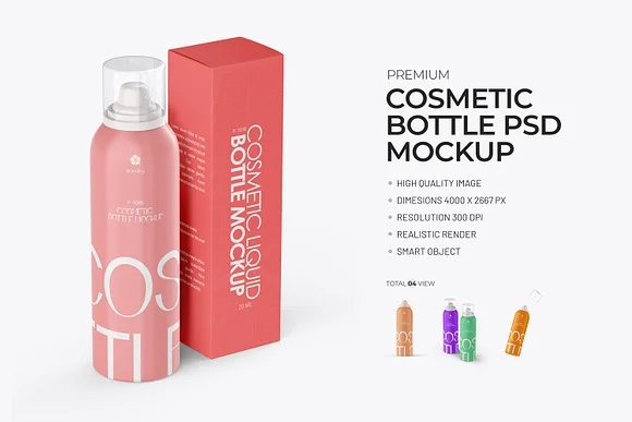 Perfume Bottle PSD Mockup