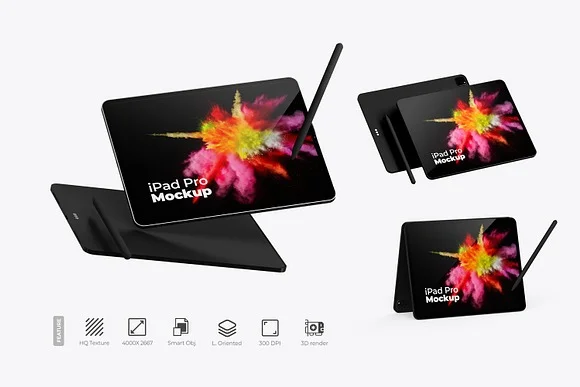 Perspective iPad Mockup PSD