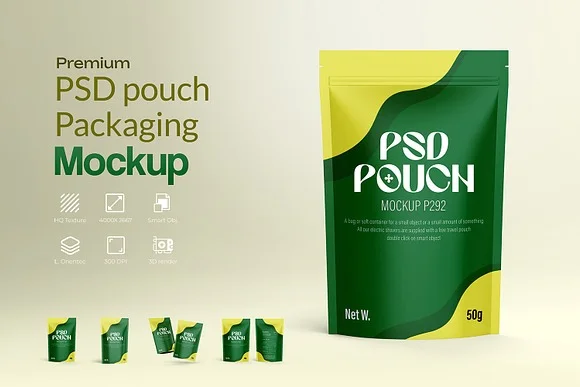 Pouch Organic Mockup