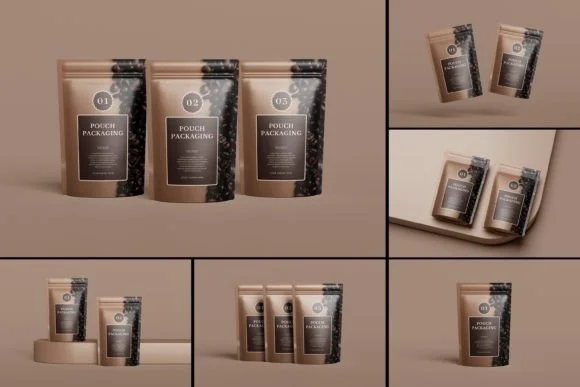 Pouch Packaging Mockup PSD