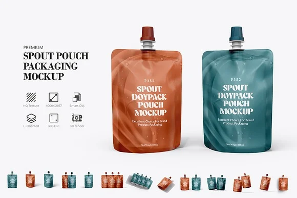 Pouch Packaging Mockup