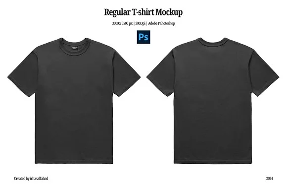 Regular T-shirt Mockup PSD