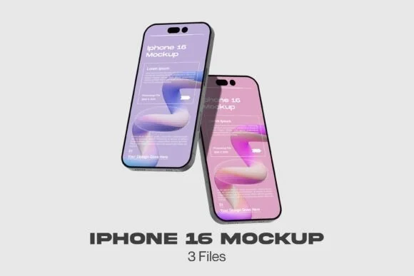 iPhone 16 mockup PSD