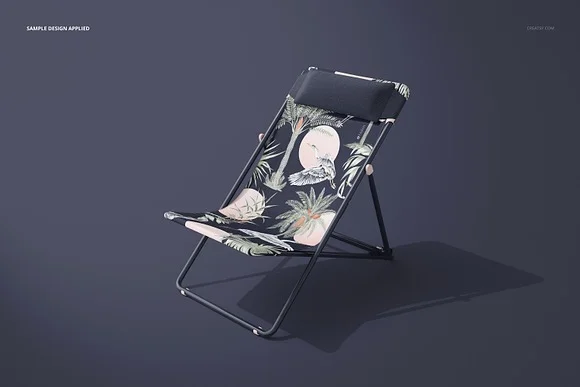 2 Beach Chair Mockup PSD