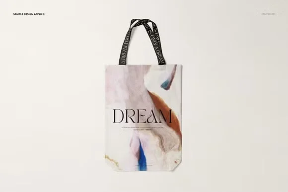 2 Shopper Canvas Bag Mockup PSD