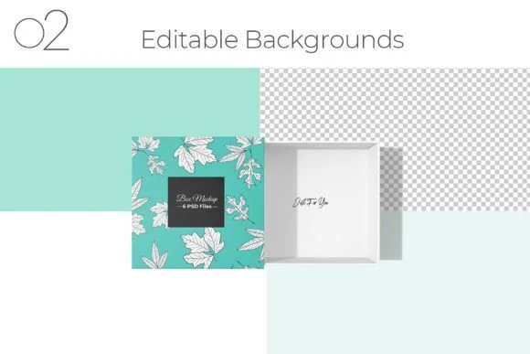 2 Square Sliding Box Mockup