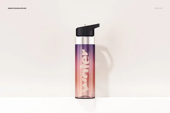 2 Water Bottle Mockup PSD