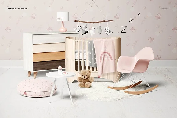 3 Baby Room Mockup