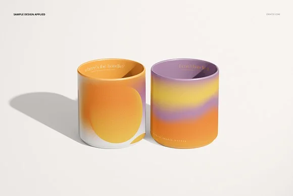 4 Mug without Handle Mockup PSD