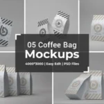 Coffee Bag Packaging Mockup