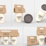 Coffee Cup Packaging Mockup PSD