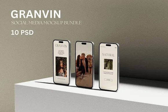 Granvin Social Media Mockup Bundle