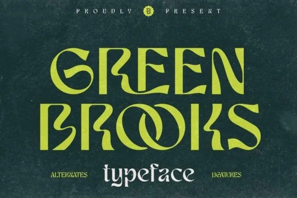 Green Brooks Font