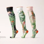 Knee High Socks Mockup PSD