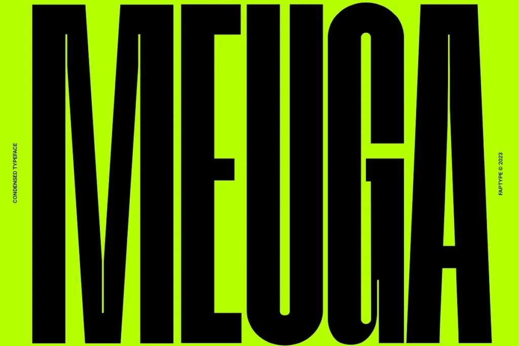 Meuga Condensed Sans Serif Font