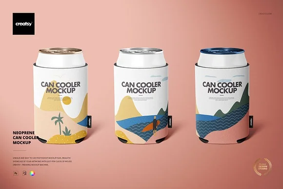 Neoprene Can Cooler Mockup