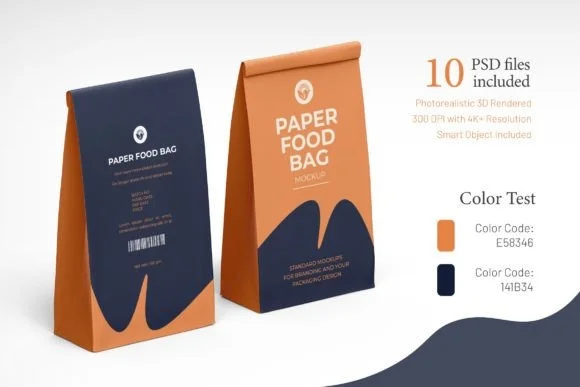 Paper Bag Packaging Mockup