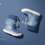 Rain Boots Mockup PSD