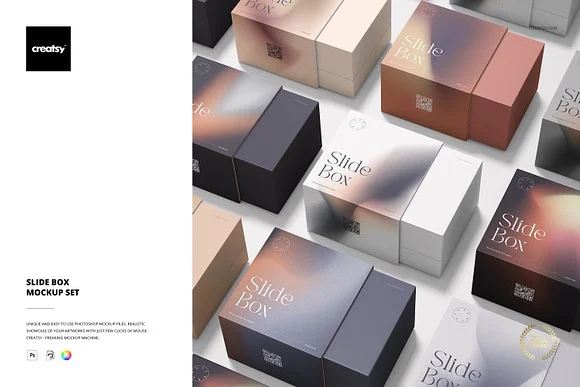 lide Gift Box Mockup PSD