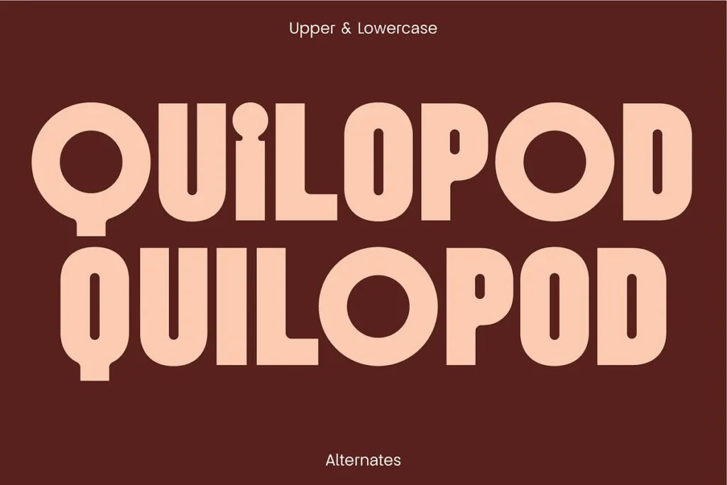 3 Quipo Quirky Bold Display Font