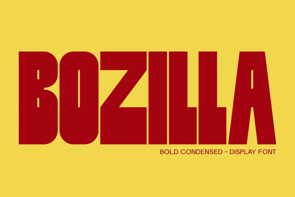 Bozilla Bold Condensed Font