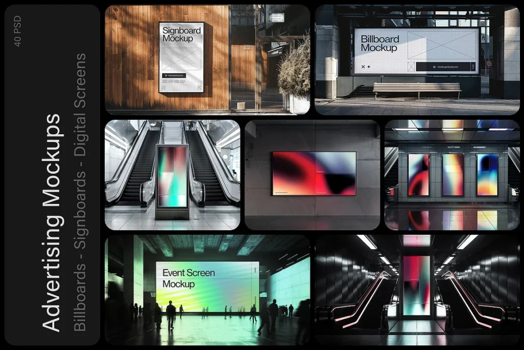 City Advertising Mockups Bundle