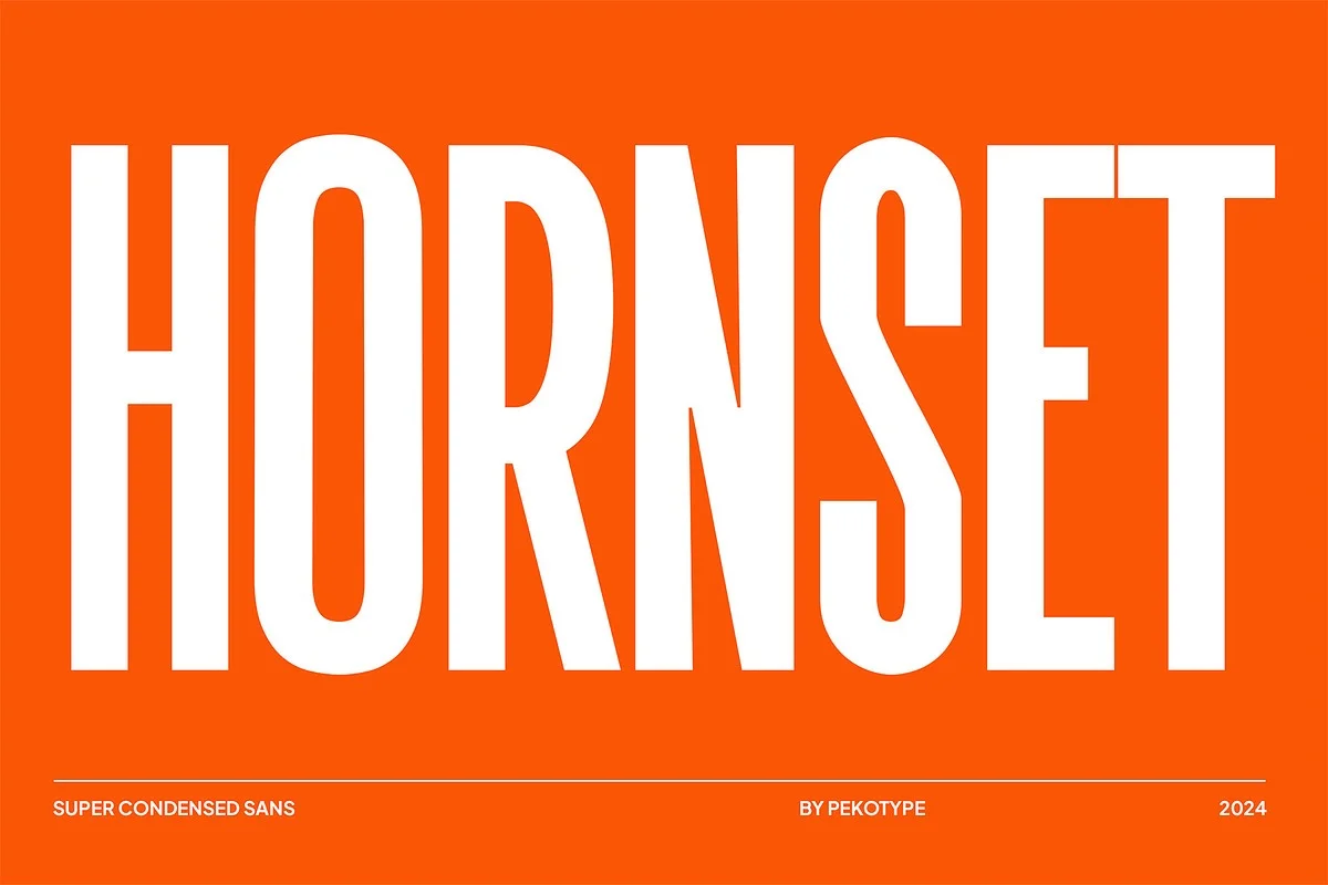 Hornset Condensed Sans Serif