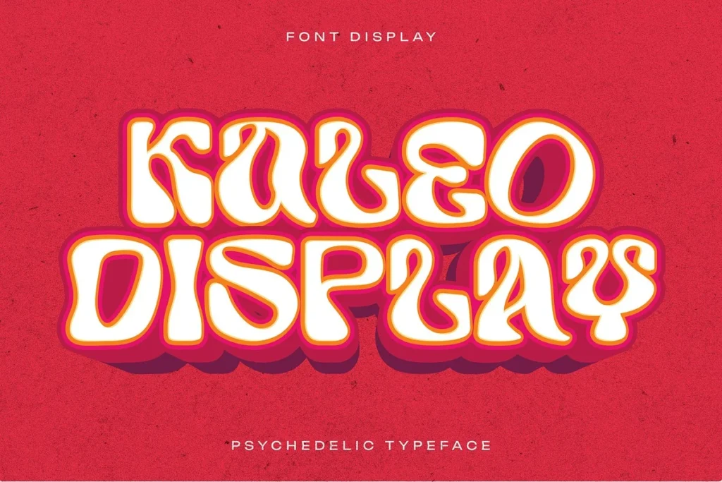 Kaleo - Bold Psychedelic Typeface