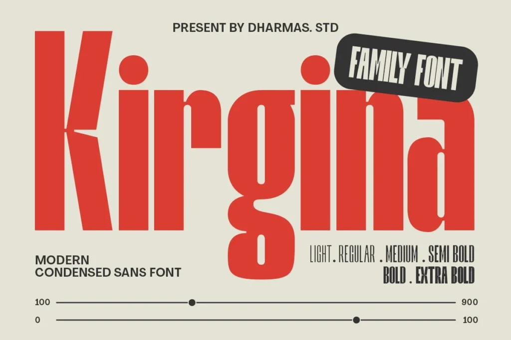 Kirgina - UI Condensed Font