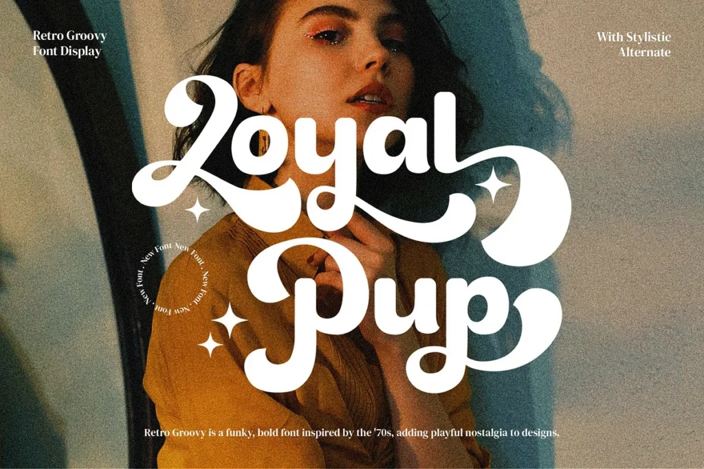 Loyal Pup - Retro Groovy Font