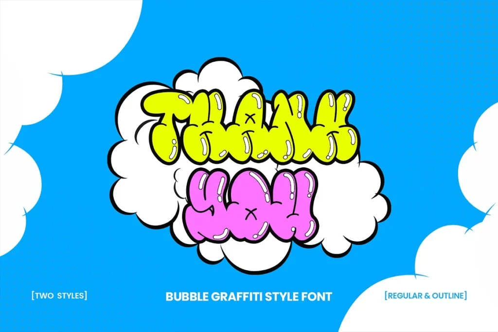 4 Monsie Bubble Display Font