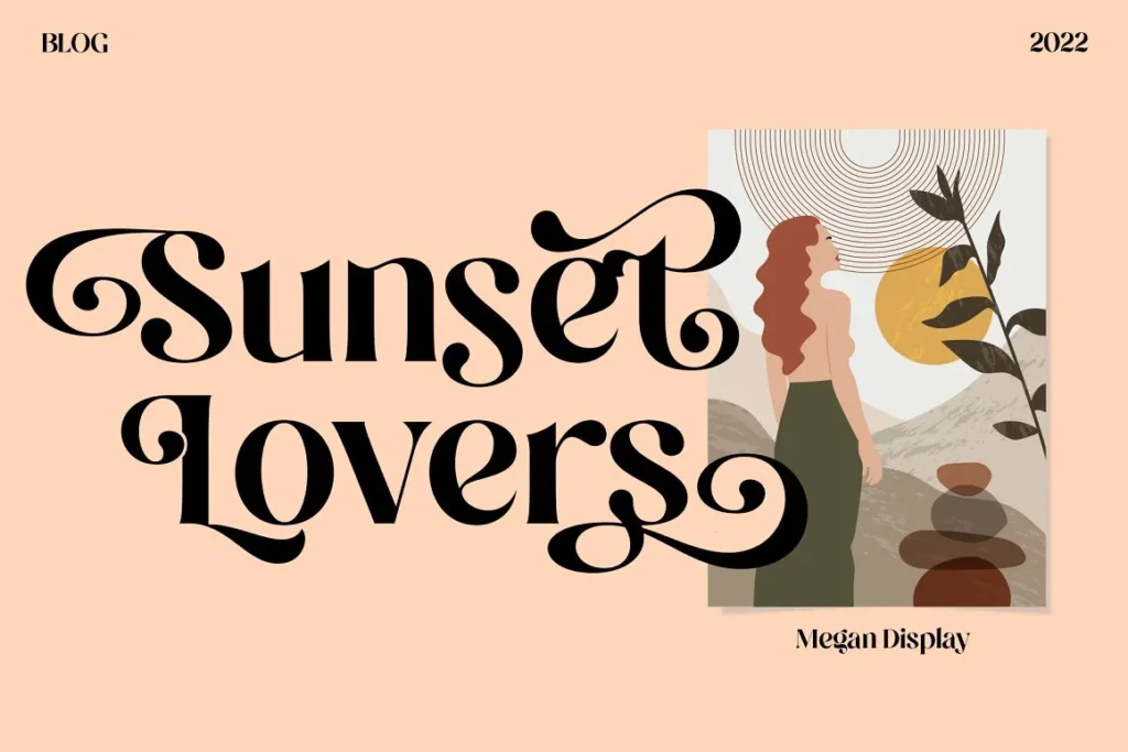 2 Megan Display Font A Sans Serif Font