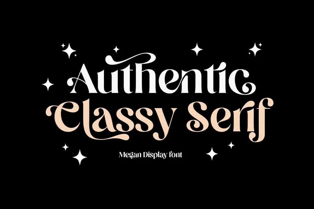 4 Megan Display Font A Sans Serif Font