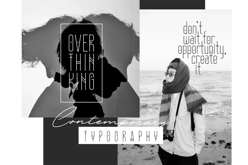 4 Mystyline Thin Line Condensed Display Font