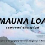 Mauna Loa A Vintage Hawaiian Font