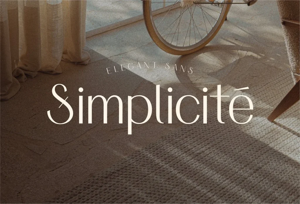 Simplicite Elegant Typeface Sans Serif Font Download